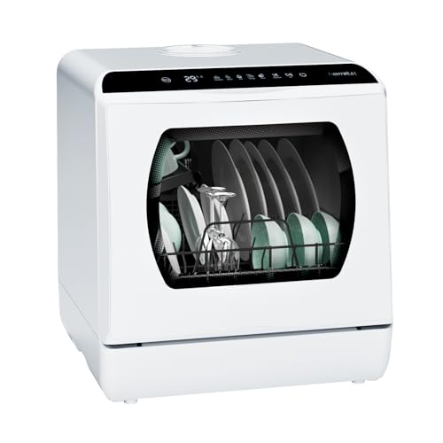 Portable Countertop Mini Dishwasher, 5 Wash Programs, No Hookup