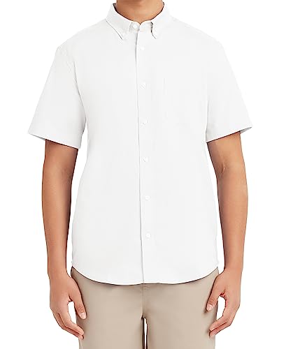 Nautica Men's Short Sleeve Performance Oxford Shirt