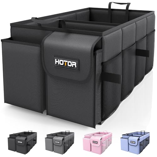 Trunk Organizer, Foldable Car Storage, 2 Compartments