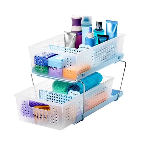 2-Tier Slide-Out Under-Sink Organizer with Dividers