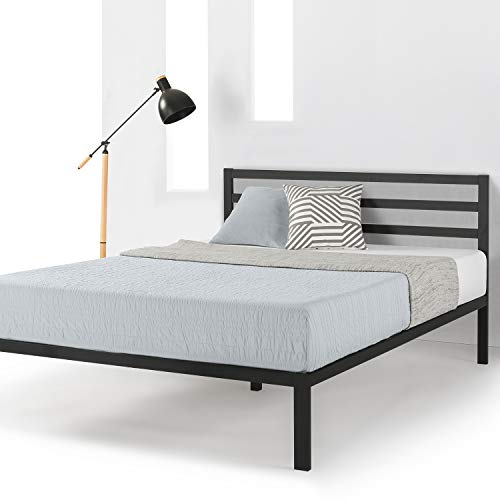 14 Inch Metal Platform Bed Frame with Headboard, Full