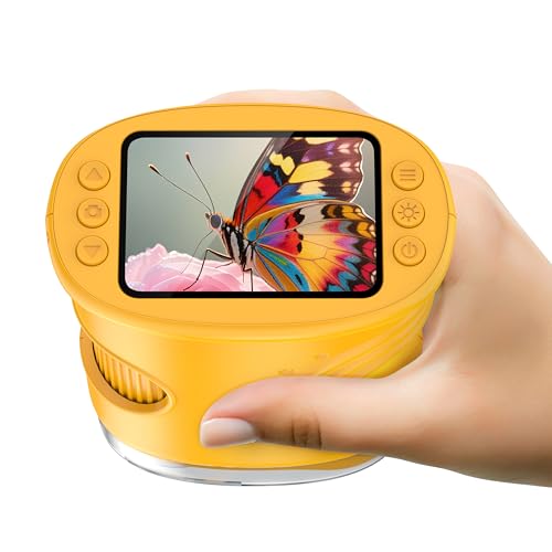 4K Handheld Kids Microscope, 1000X STEM Science Toy