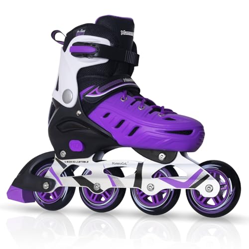 Adjustable Adult Inline Skates, Safe Durable Roller Skates