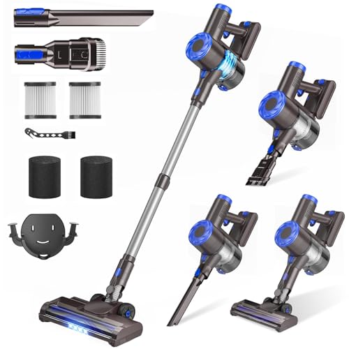 Cordless Stick Vacuum Cleaner, Rechargeable for Pet Hair