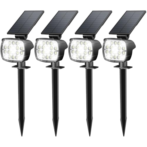 Solar Outdoor Waterproof LED Landscape Spotlights, Adjustable
