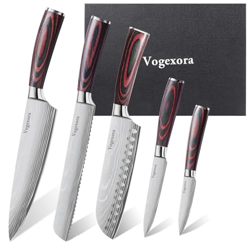 5 Piece Japanese Chef Knife Set High Carbon Steel