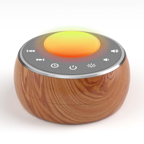White Noise Sound Machine with Sleeping Light, Portable