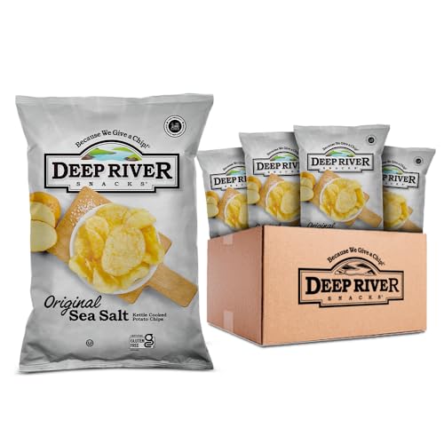 24 Pack Kettle Cooked Potato Chips Sea Salt