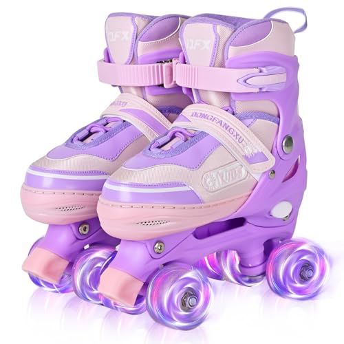 Adjustable Kids Roller Skates with Light Up Wheels