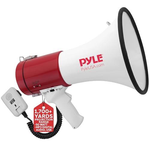 Megaphone Bullhorn Speaker with Siren and Record Function