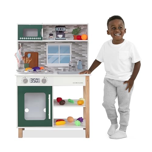 Delta Children Toy Kitchen Playset with Play Food
