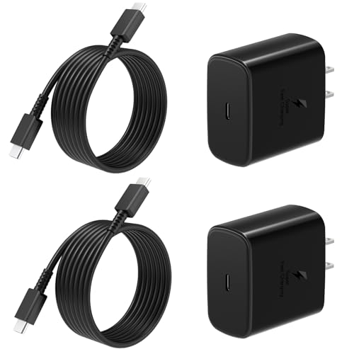 2 Pack 45W USB C Fast Wall Chargers with Cable
