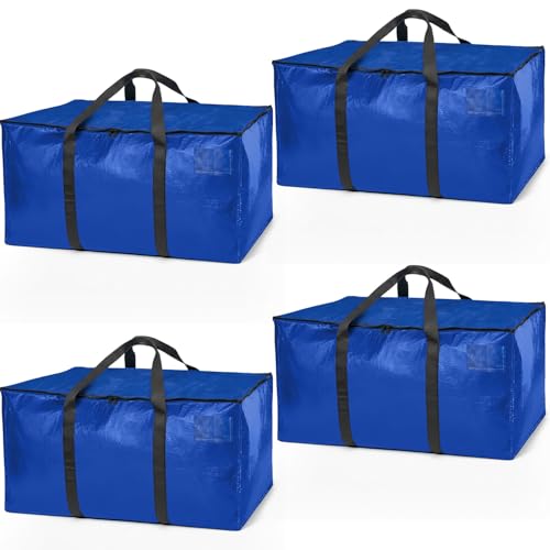4 Pack Heavy Duty Moving and Storage Bags with Straps