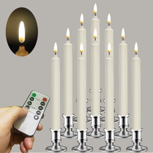 12 Pack Flameless LED Window Candles with Remote Control