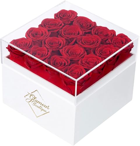 16 Preserved Roses in Box Forever Flower Gift