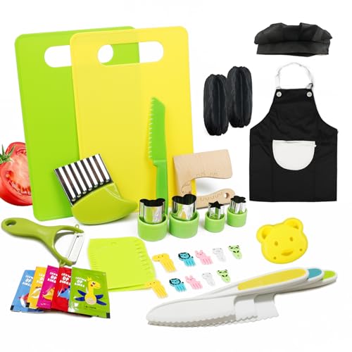 Montessori Kids Kitchen Knife Set with Accessories