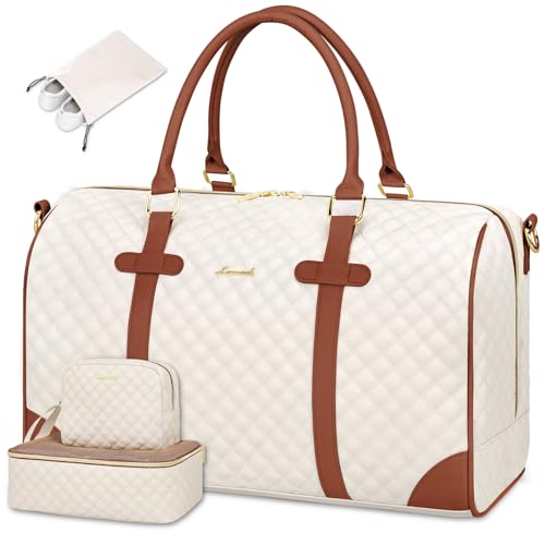 Weekender Duffle Bag for Women, Travel Overnight Tote