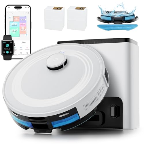 LiDAR Robot Vacuum Mop, Self-Empty, 6000Pa Suction