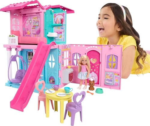Barbie Chelsea Dollhouse Playset with Doll and Dog