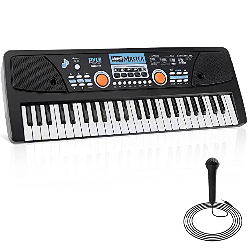 Pyle Portable 49 Key Electric Keyboard with Microphone