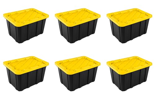 6 Pack Sterilite 27 Gallon Stackable Storage Totes
