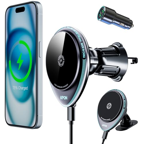MagSafe Car Phone Holder Wireless Charger 15W Mount
