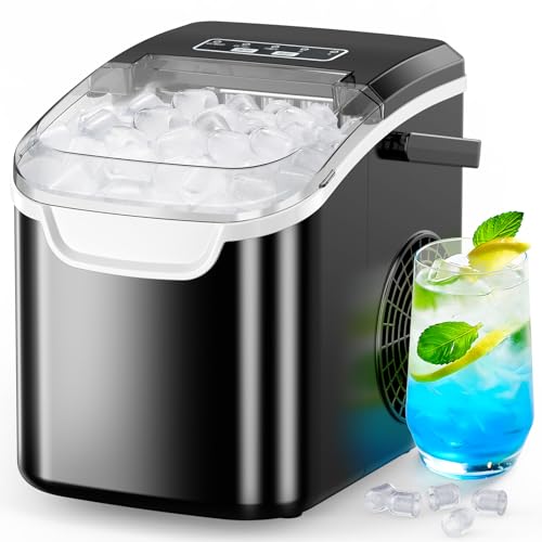 Countertop Ice Maker, Portable Self-Cleaning Machine 26.5lbs