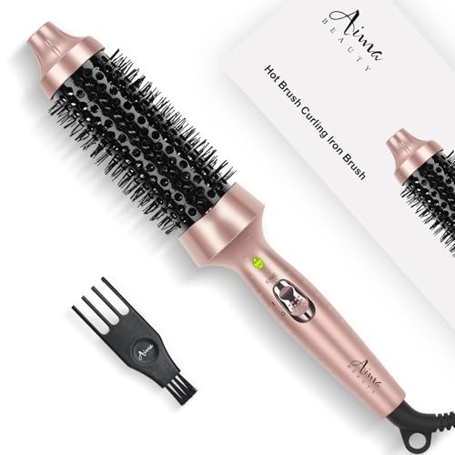 1.5" Ceramic Hair Curling Iron Brush Hot Styler