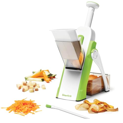 Starfrit Pump'n'Slice Adjustable Mandoline Slicer Chopper