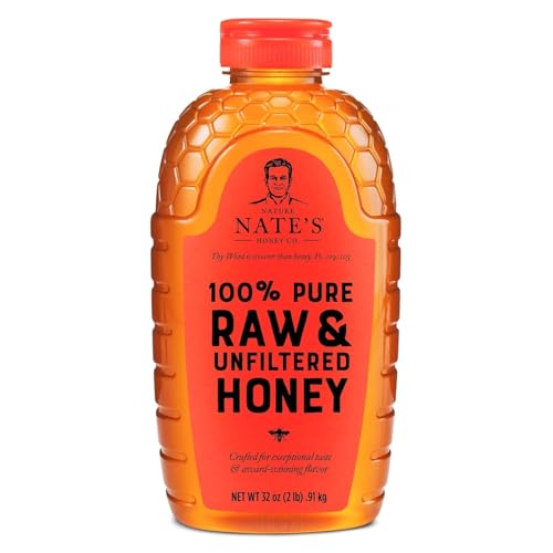 Nature Nate's Raw & Unfiltered Honey, 32oz Squeeze Bottle