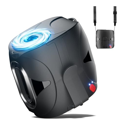 Portable Waist Fan Clip-On, Rechargeable, 6 Speeds