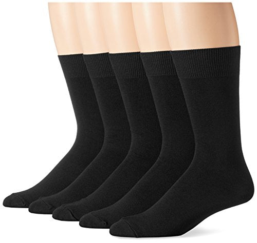 5 Pack Men's Solid Dress Socks