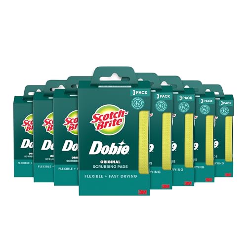 24 Pack Scotch-Brite Dobie Non-Scratch Cleaning Pads