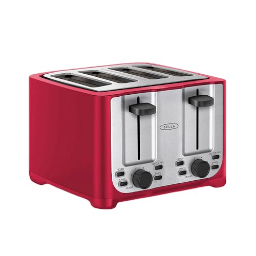 4 Slice Toaster Extra Wide Slots Removable Crumb Tray