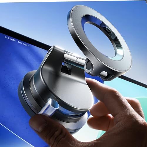 Magnetic Suction Cup Phone Mount, 360° Adjustable Holder