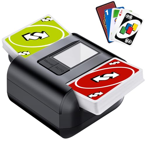 Automatic Card Shuffler for 1-2 Decks, Electric Rechargeable