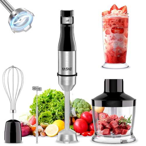 5-in-1 Immersion Hand Blender Set with Attachments