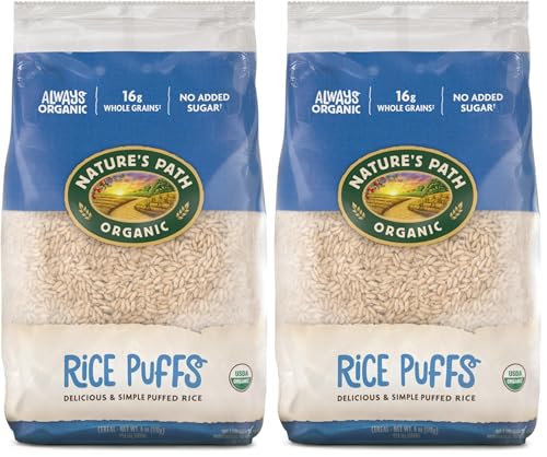 2 Pack Nature's Path Organic Rice Puffs Cereal 6oz