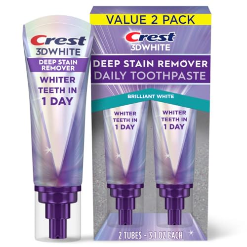 2 Pack Crest 3D White Brilliance Toothpaste 3.1oz