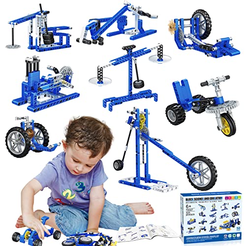 50-in-1 STEM Building Blocks Engineering Kit for Kids