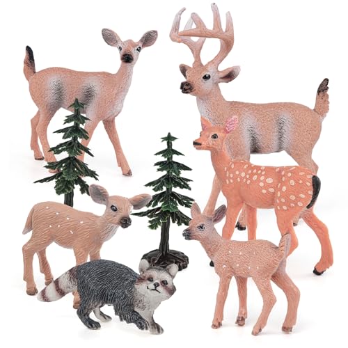 8 Pack Wildlife Animal Figures Toy Set for Kids