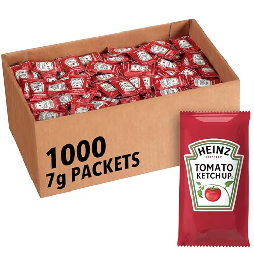 1000 Pack Heinz Ketchup Single Serve Packets 0.25oz