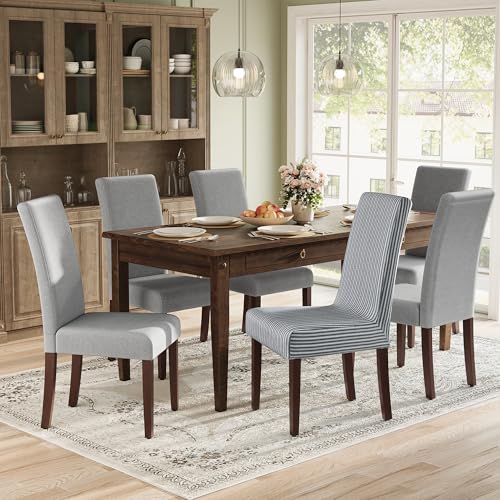 6 Pack Parsons Dining Chairs with Removable Covers