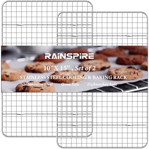 2 Pack Stainless Steel Cooling Racks for Baking