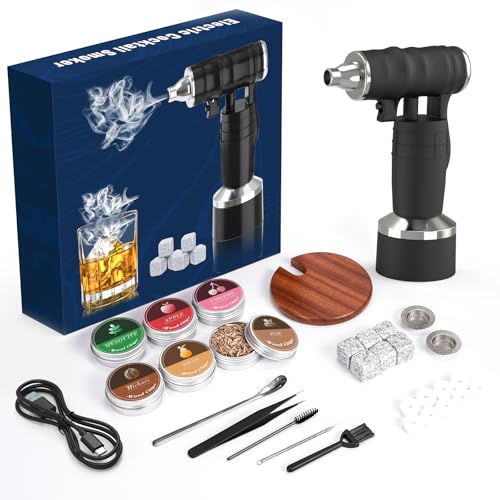 Whiskey Smoker Kit with Wood Chips and Stones