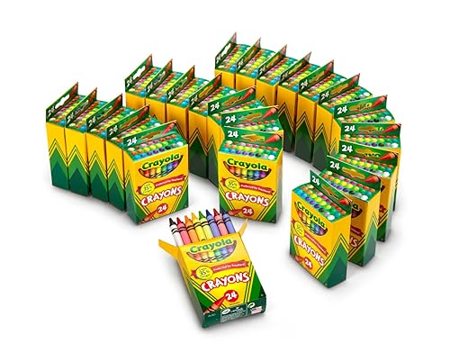24 Pack Crayola Crayons Bulk Classroom Supplies