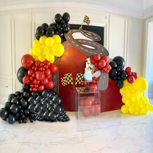 155Pcs Race Car Balloon Garland Arch Kit
