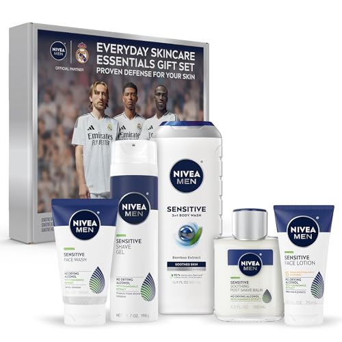 Nivea Men Sensitive Skin Care Set, 5 Piece Kit
