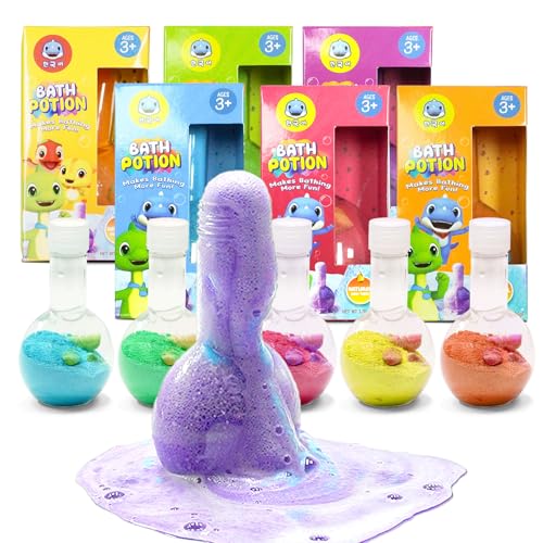 6 Pack Bath Bombs Kids Bath Toy Science Set