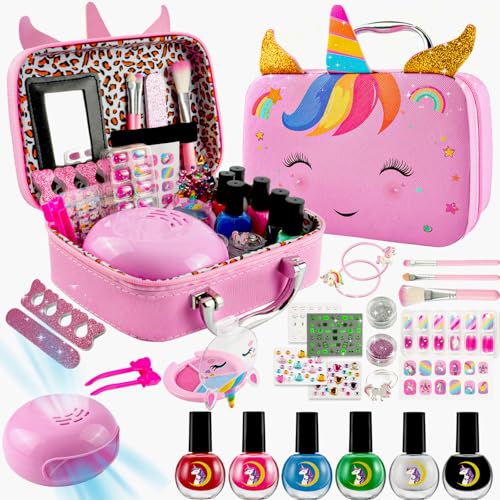 Kids Washable Makeup and Nail Polish Set Girls